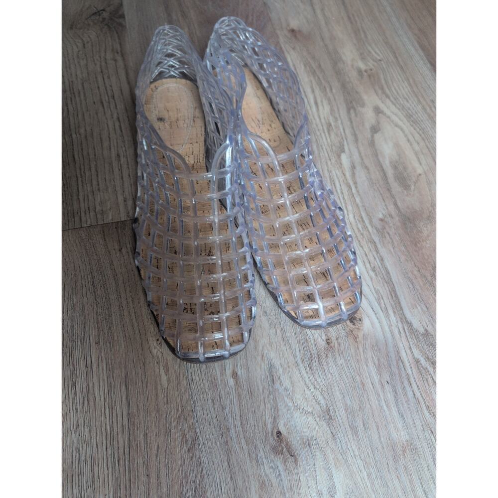 The Row Mara Clear Fishnet Jelly PVC Cut Out Cage Flat Sandals Women EU 40 - Picture 7 of 16